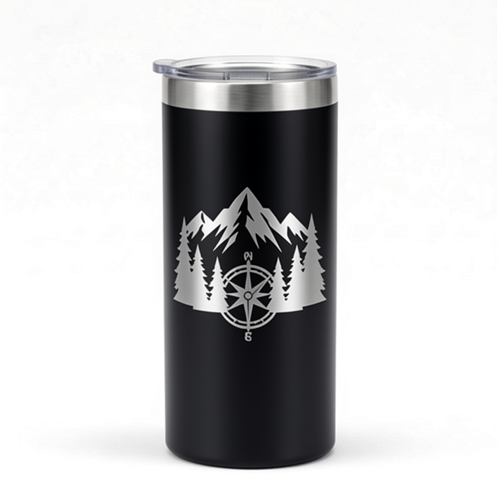 Straight Double Wall Skinny 20oz  Stainless Steel Insulated Tumbler